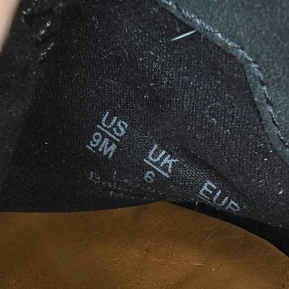 Zodiac Ada Black Suede Western Mules Womens Size 9 Chunky Heel Great condition - Picture 8 of 8